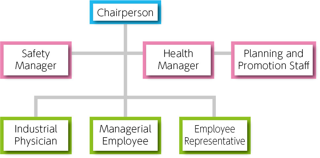 Organizational Chart of the Health and Safety Committee